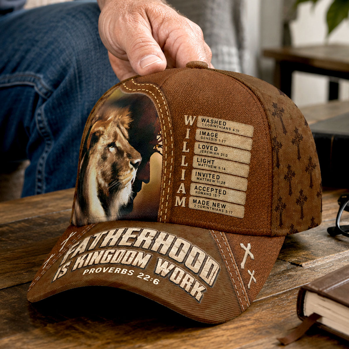 Fatherhood Is Kingdom Work - Personalized Classic Cap