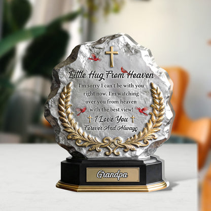 A Little Hug From Heaven - Personalized Acrylic Plaque GAPJS10142