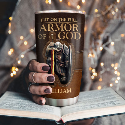 Full Armor Of God - Personalized Stainless Steel Tumbler