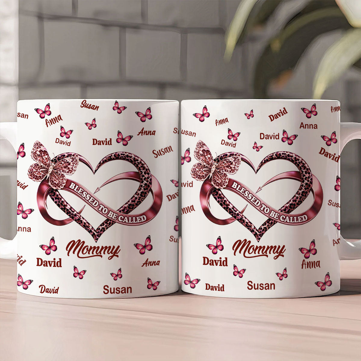 Blessed To Be Called Mom - Personalized Coffee Mug