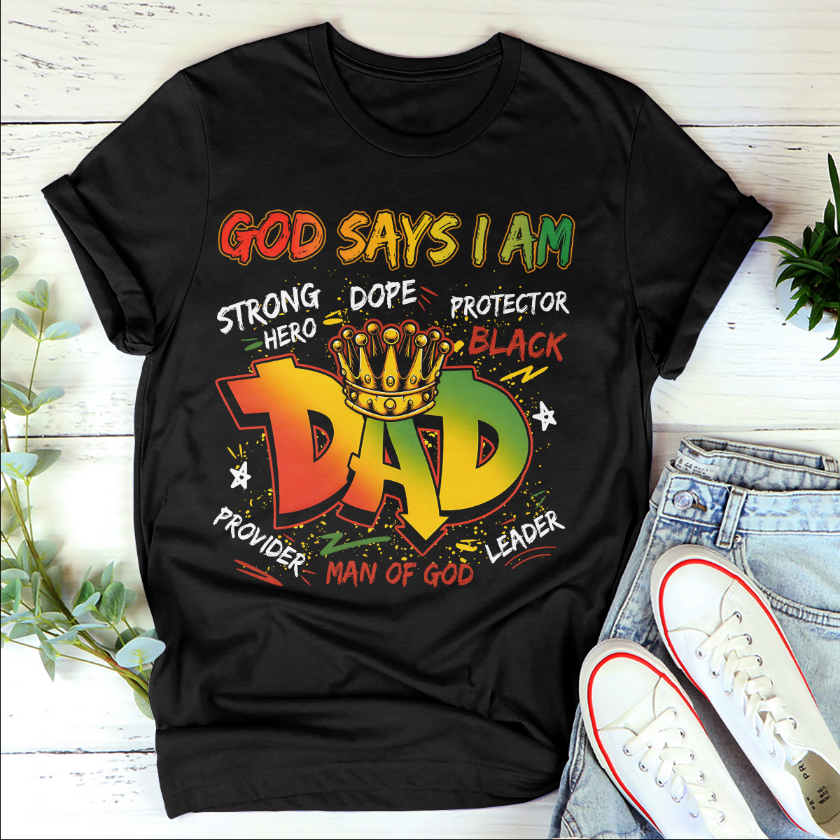 God Says I Am - 2D Unisex T-shirt GMJSTS200074