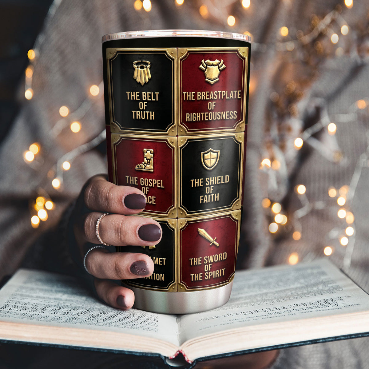 Put On The Full Armor Of God - Personalized Stainless Steel Tumbler