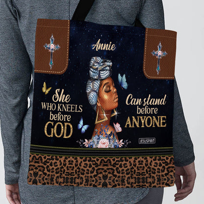 She Who Kneels Before God - Personalized Tote Bag GTTJS10193