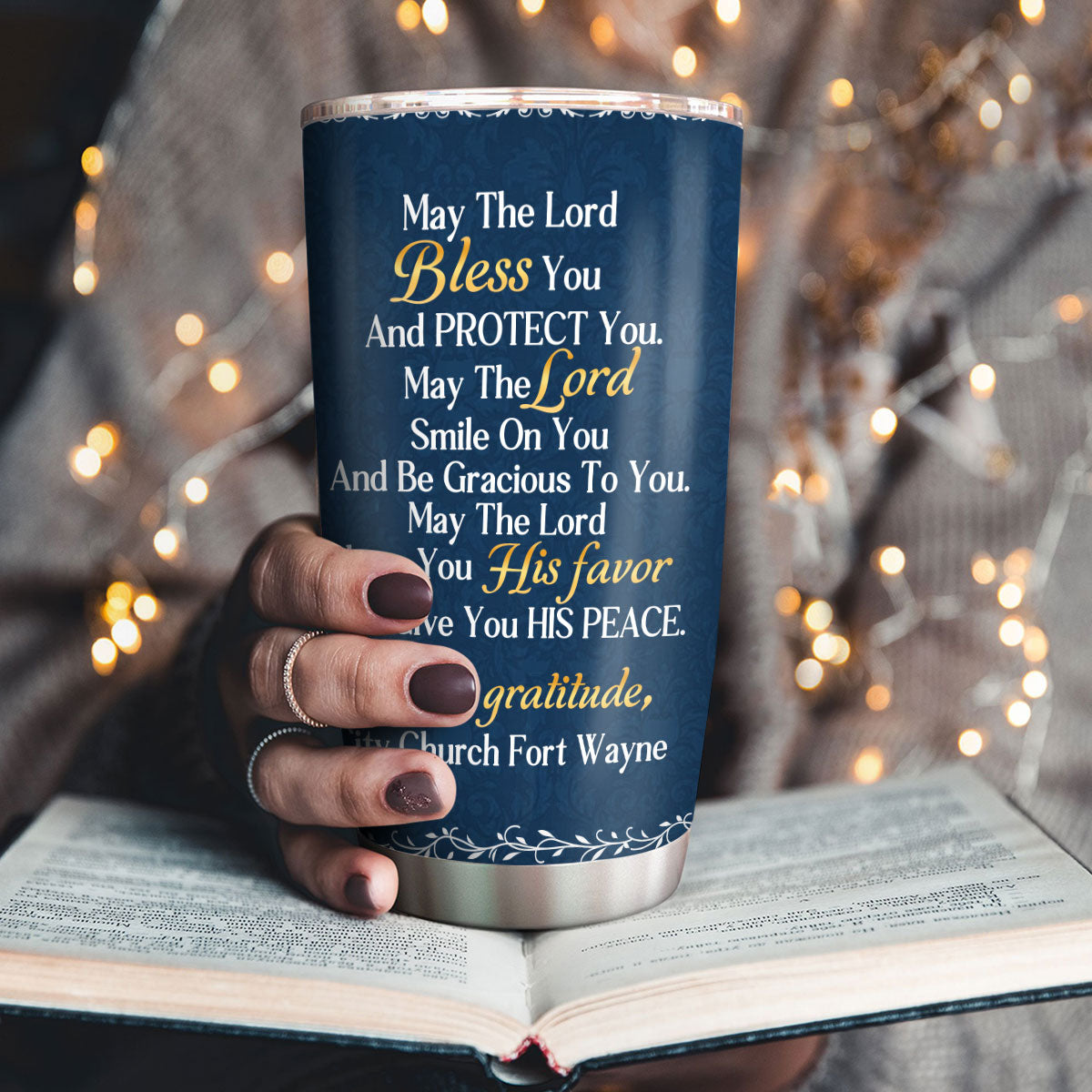 May The Lord Bless You - Personalized Tumbler for Pastor