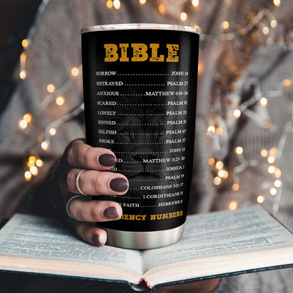 Blessed Is The Man Whose Strength Is In You - Personalized Stainless Steel Tumbler