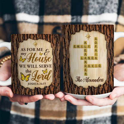 As For Me And My House - Personalized Coffee Mug