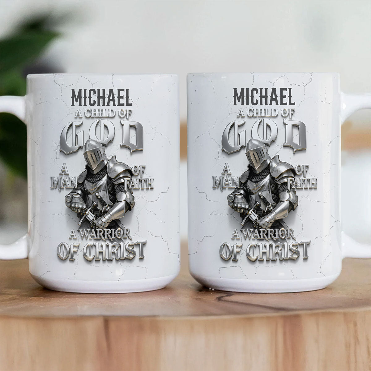 Warrior Of Christ - Personalized Ceramic Coffee Mug