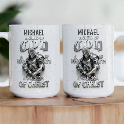 Warrior Of Christ - Personalized Ceramic Coffee Mug