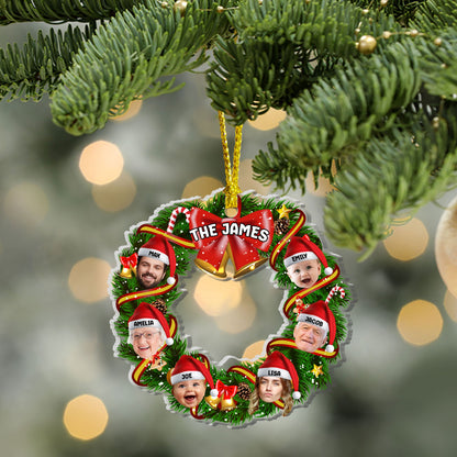 Christmas Wreath - Personalized Acrylic Ornament GOJS10265