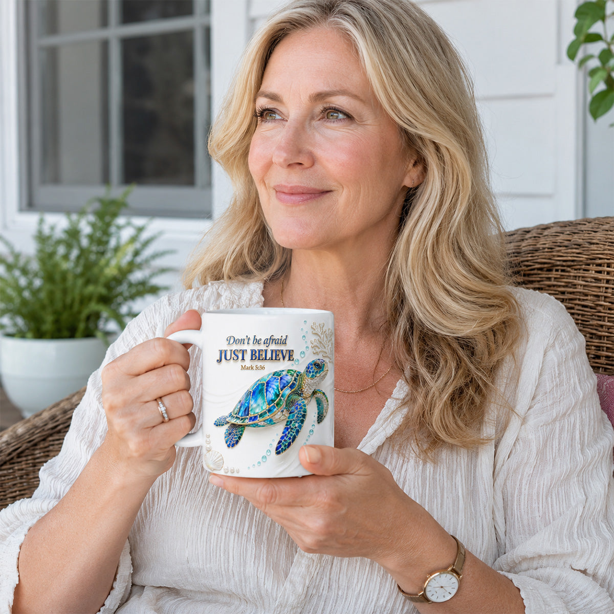 Mark 5:36 - Inspirational Christian Coffee Mug