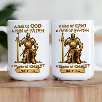 A Man Of God - Personalized Ceramic Coffee Mug
