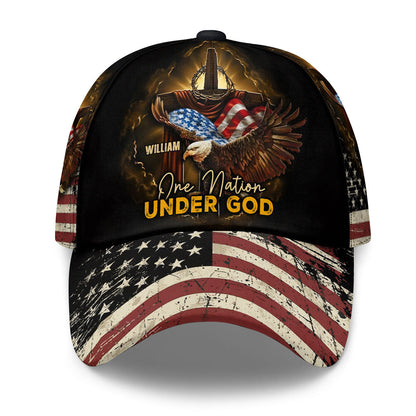 One Nation Under God - Personalized Classic Cap