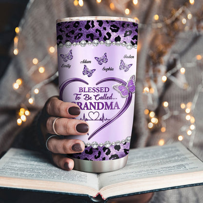Blessed To Be Called Grandma - Personalized Tumbler