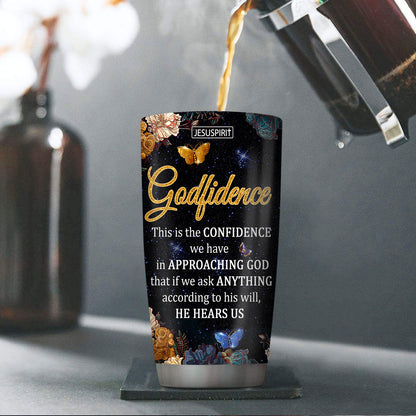 Christian Faith Quote - Personalized Stainless Steel Tumbler