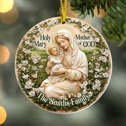 Holy Mary Mother Of God - Personalized Acrylic Ornament GOJS10112