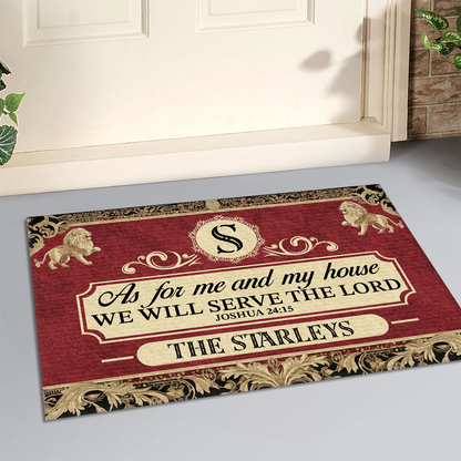 Faith Quote - Personalized Doormat GDMJS10037