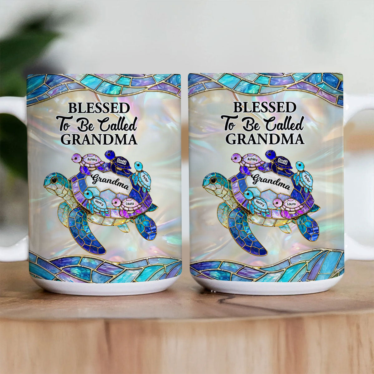 Blessed To Be Called Grandma - Personalized Ceramic Coffee Mug