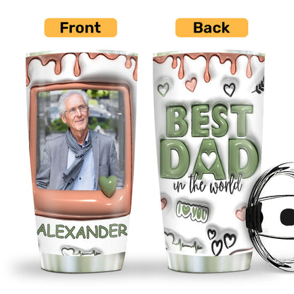 Best Dad In The World - Personalized Stainless Steel Tumbler
