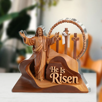 The Risen Savior - Custom Shaped Acrylic Plaque Christian Decor GAPJS10117