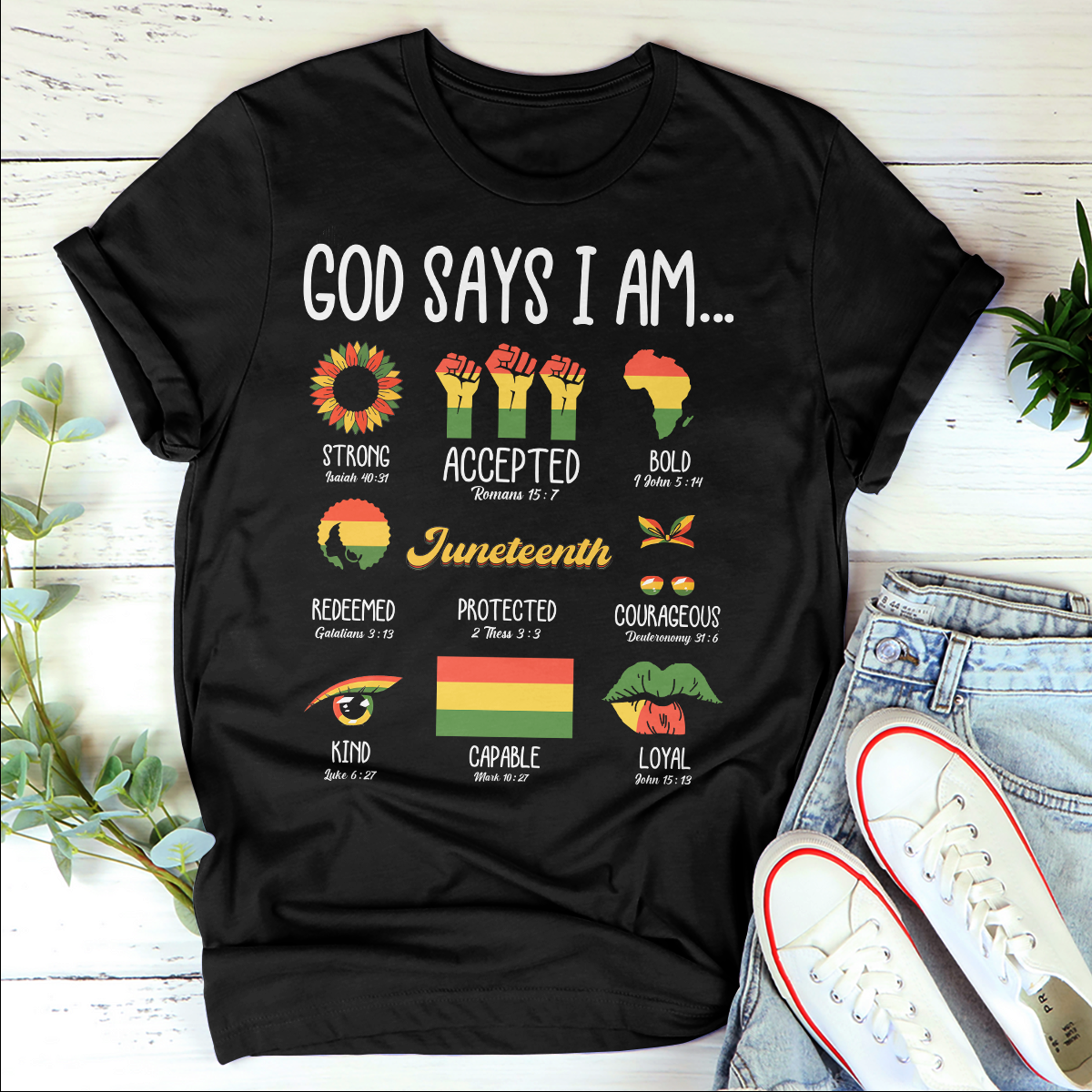 God Says I Am - 2D Unisex T-shirt GMJSTS200077