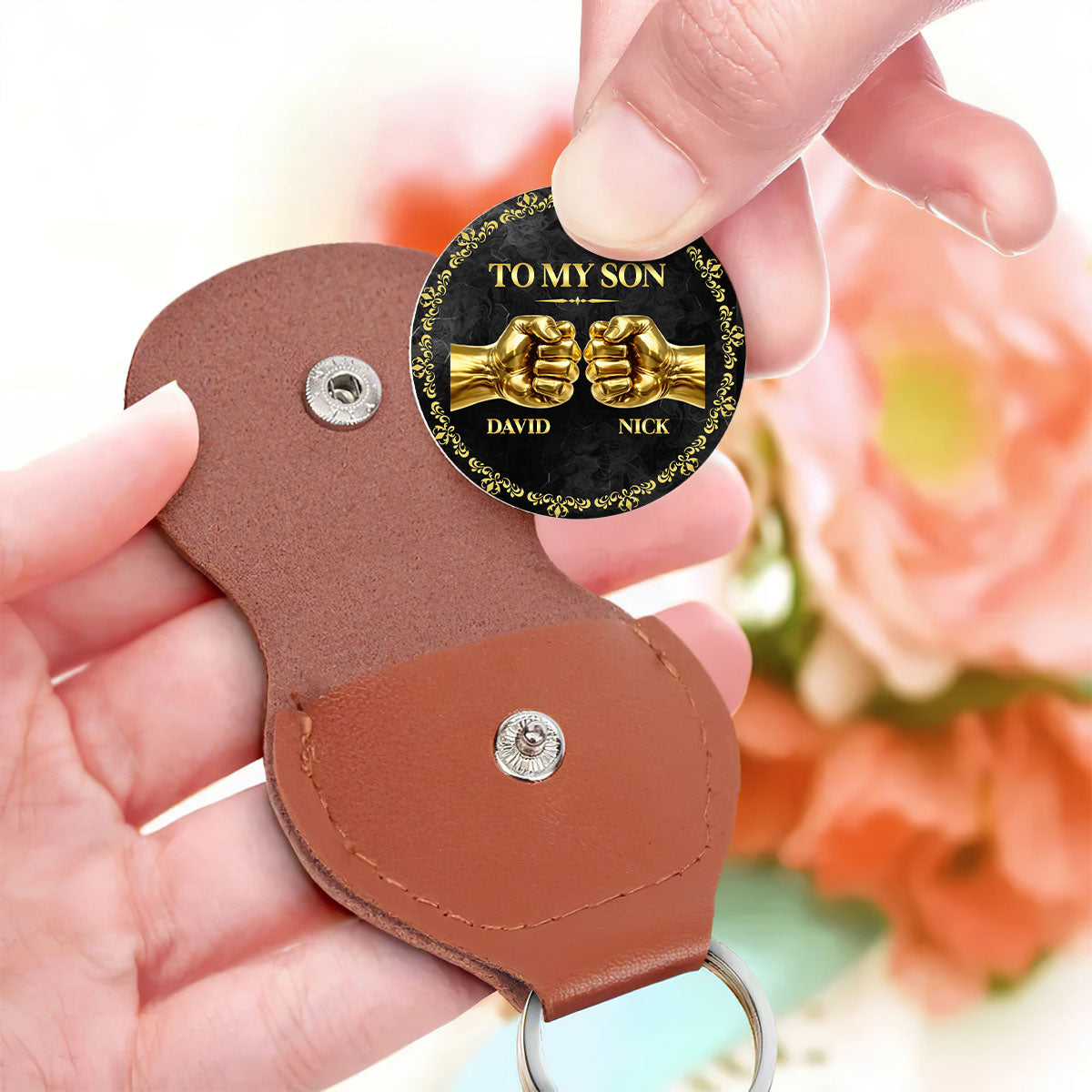 To My Son - Personalized Pocket Hug Keepsake
