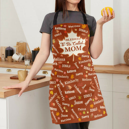 Blessed To Be Called Grandma - Personalized Apron