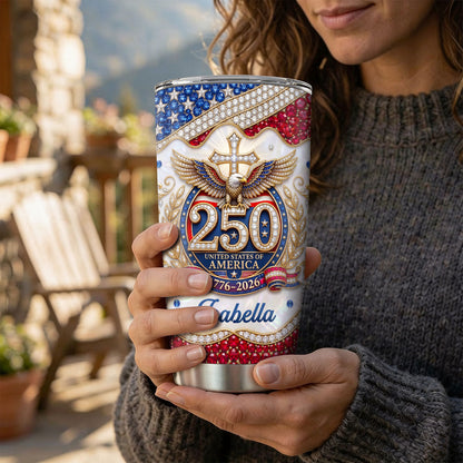Patriotic Christian Gift for Veterans - Personalized Tumbler