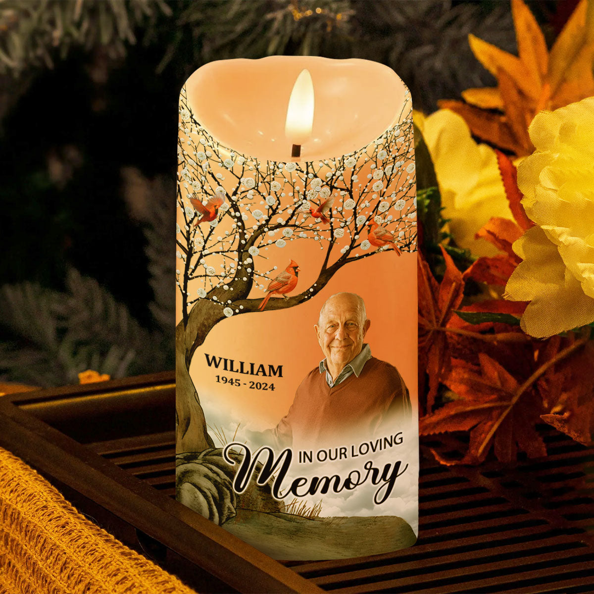 A Limb Has Fallen From Our Family Tree - Personalized Flameless LED Candle
