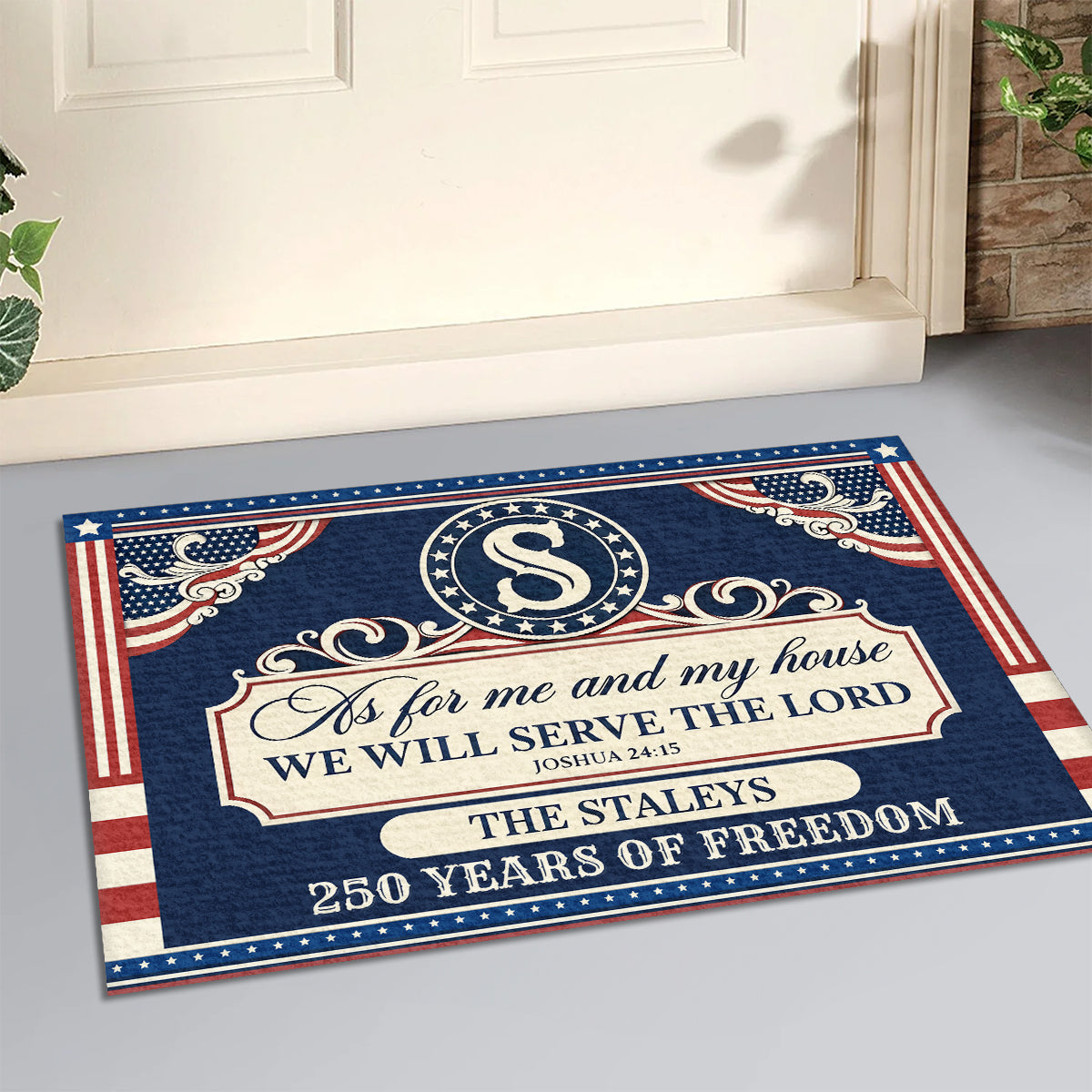 Faith Quote - Personalized Doormat for Home GDMJS10015
