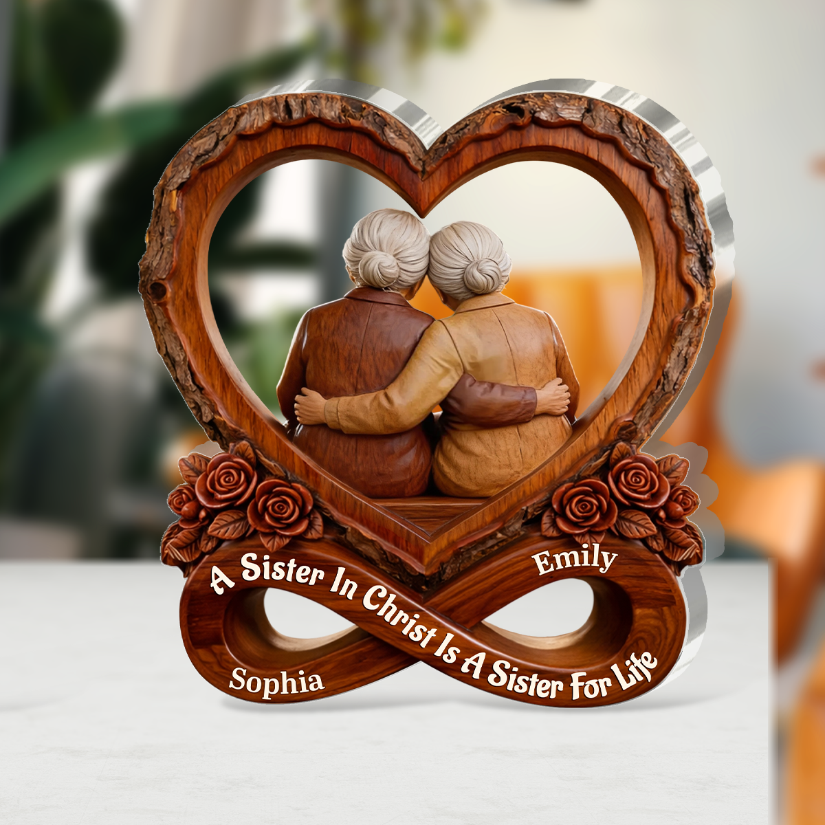 A Sister In Christ Is A Sister For Life - Custom Acrylic Plaque GAPJS10147