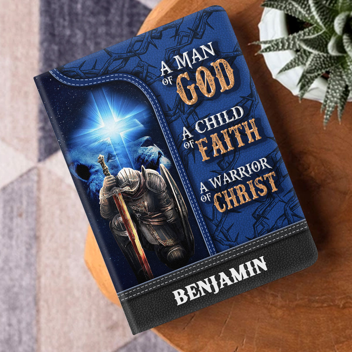 Child Of Faith - Personalized Leather Cover Notebook GMJSNB200070