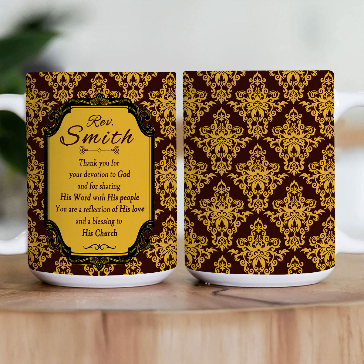 Thank You Pastor - Personalized Ceramic Coffee Mug