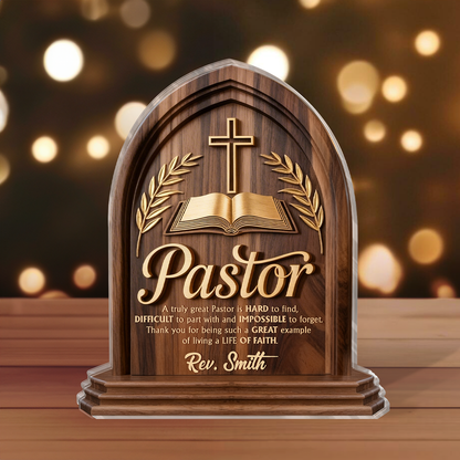 Love of God - Personalized Acrylic Plaque Gift for Pastor GAPJS10095