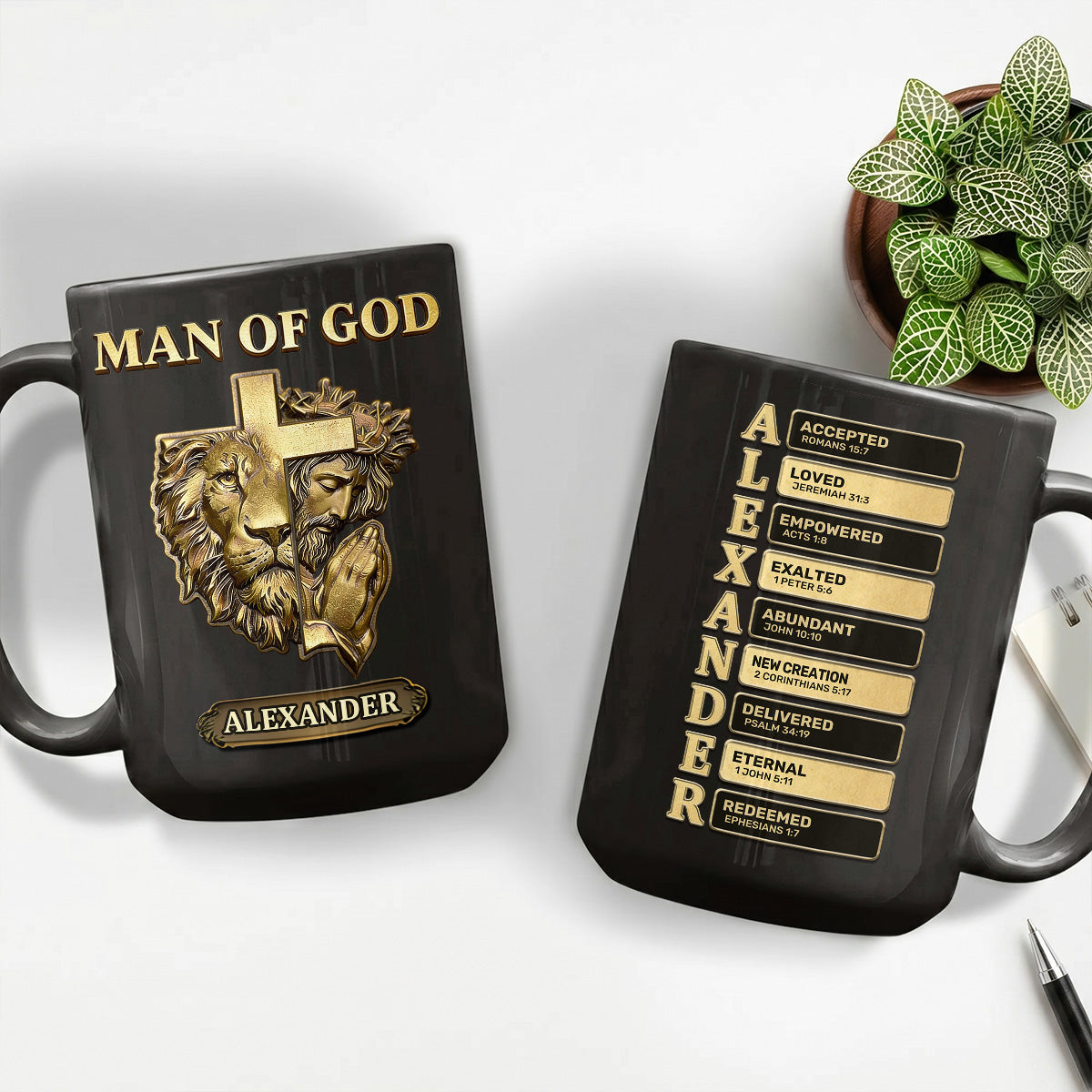 Man Of God Inspiration - Personalized Ceramic Coffee Mug