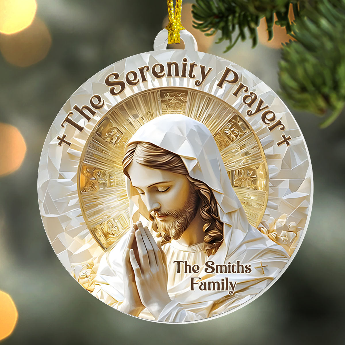 The Serenity Prayer - Personalized Acrylic Ornament GOJS10119