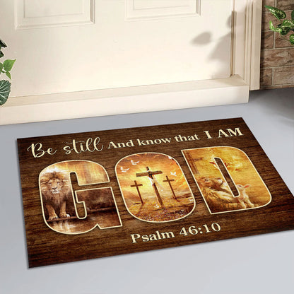Be Still And Know That I Am God - Inspirational Doormat GDMJS10087