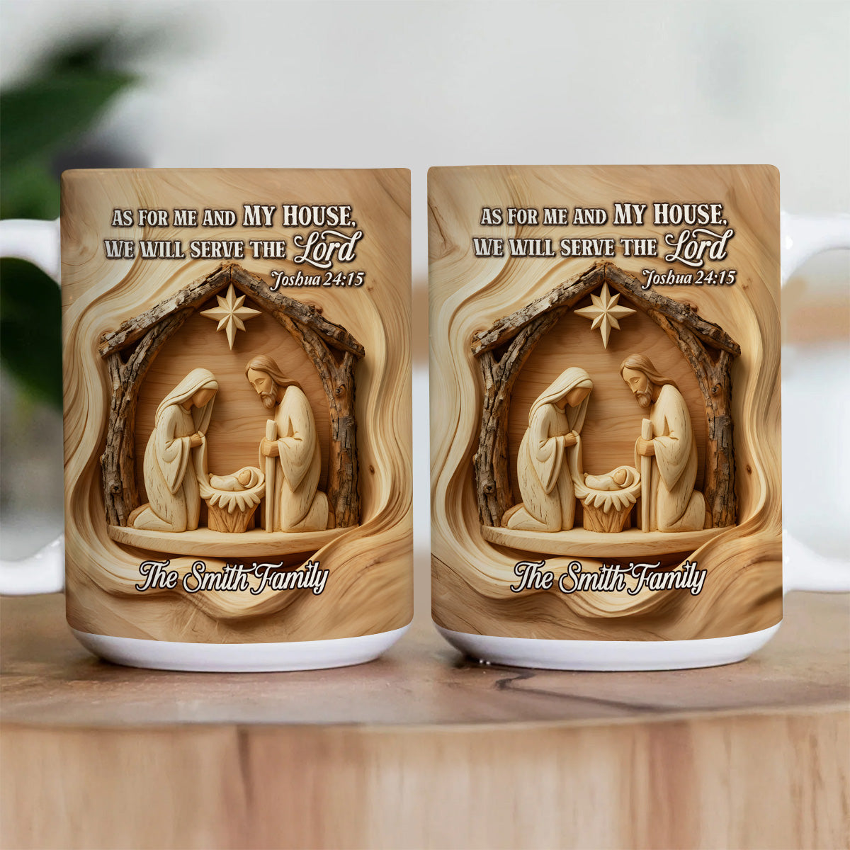 As For Me And My House - Personalized Coffee Mug