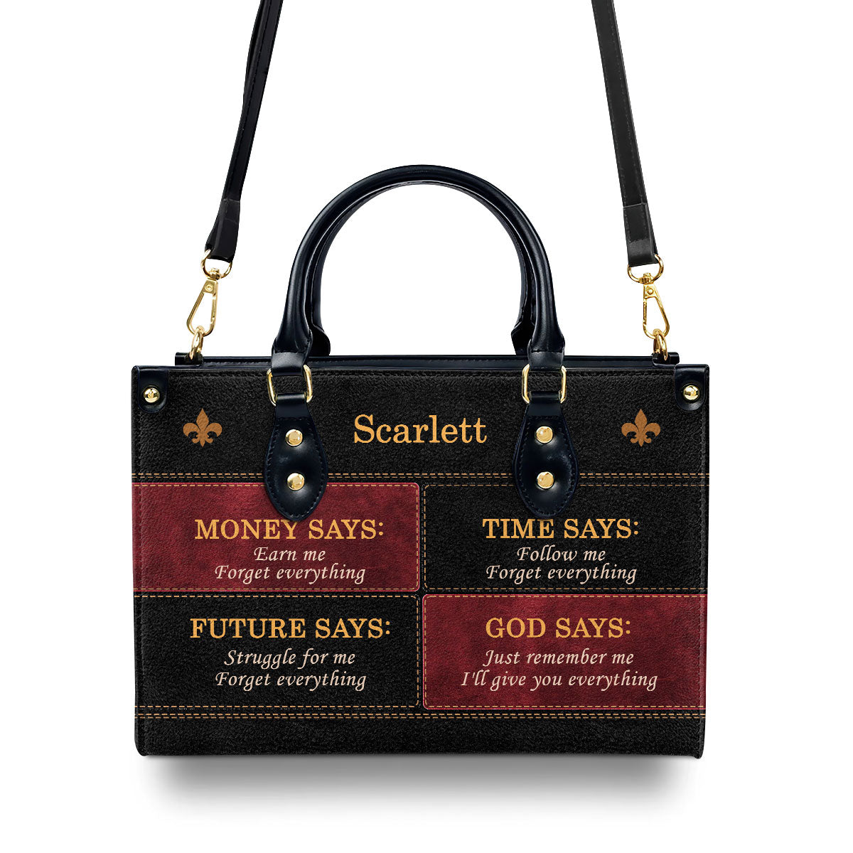 God Says - Personalized Leather Handbag - Gift for Women GMJSLB200014