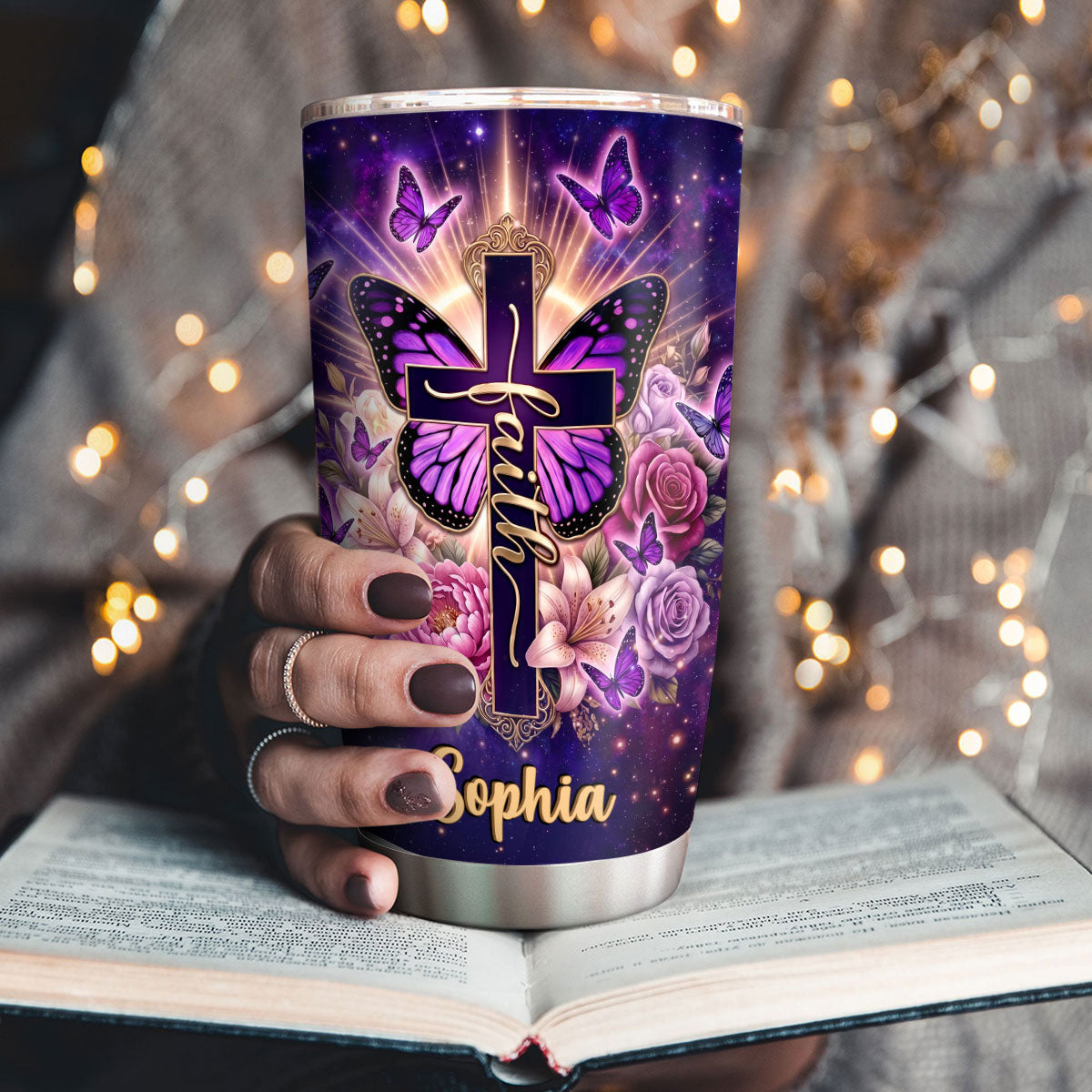 Faith Quote - Personalized Stainless Steel Tumbler