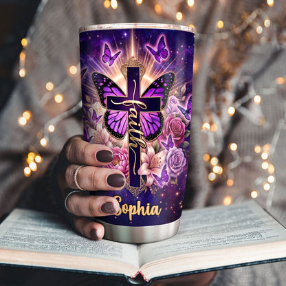 Faith Quote - Personalized Stainless Steel Tumbler