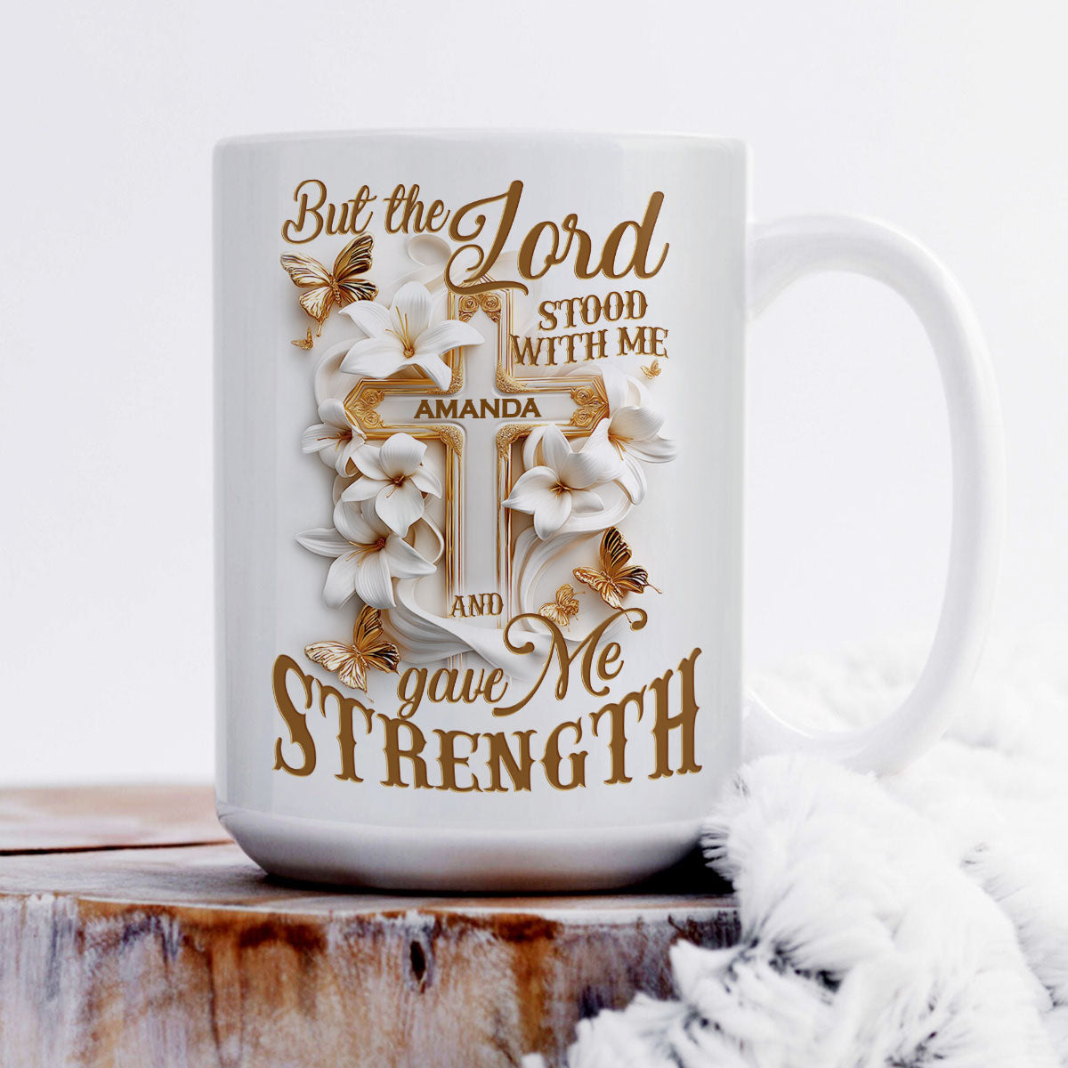 Lord Stood With Me - Personalized Ceramic Coffee Mug
