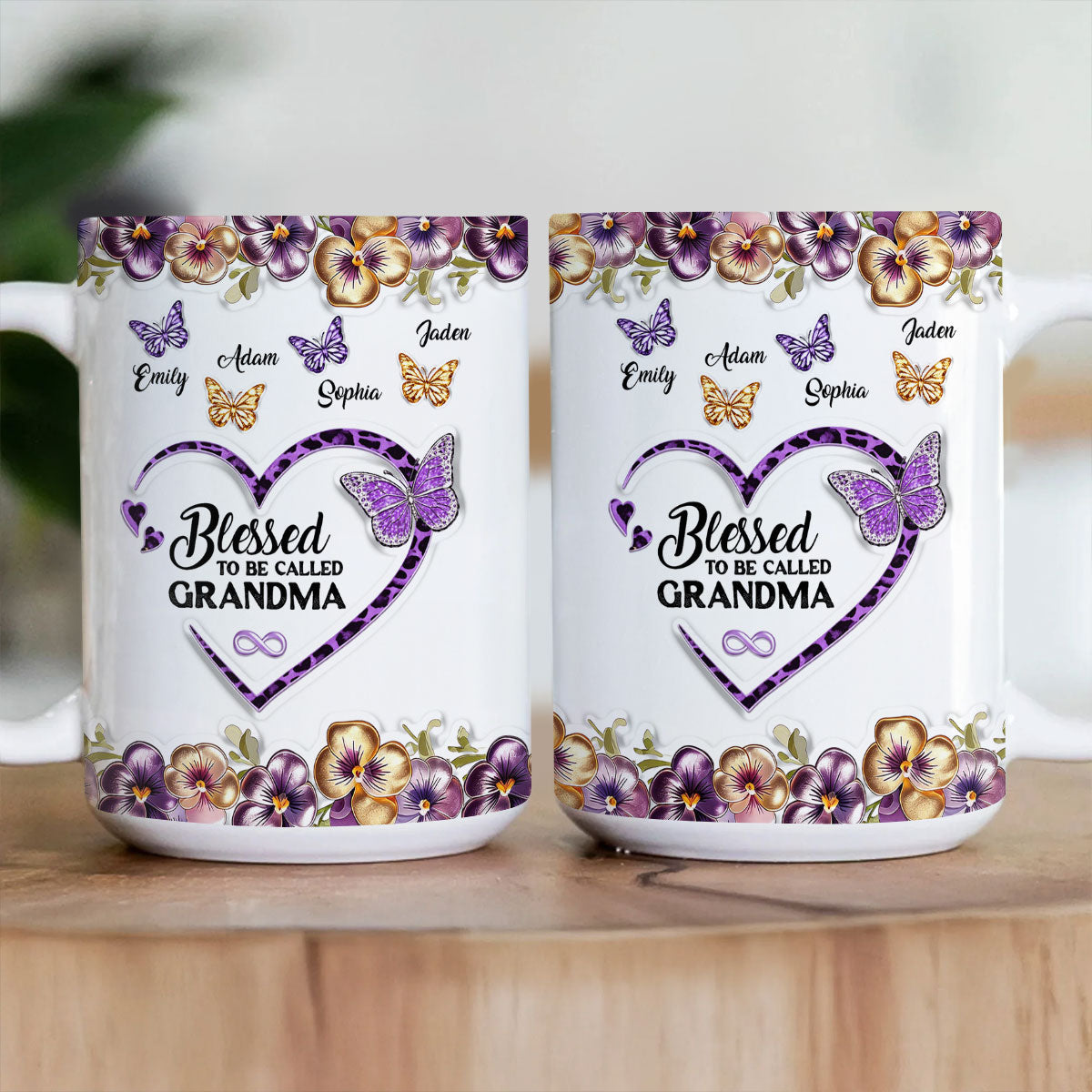 Blessed To Be Called Nana - Personalized Coffee Mug