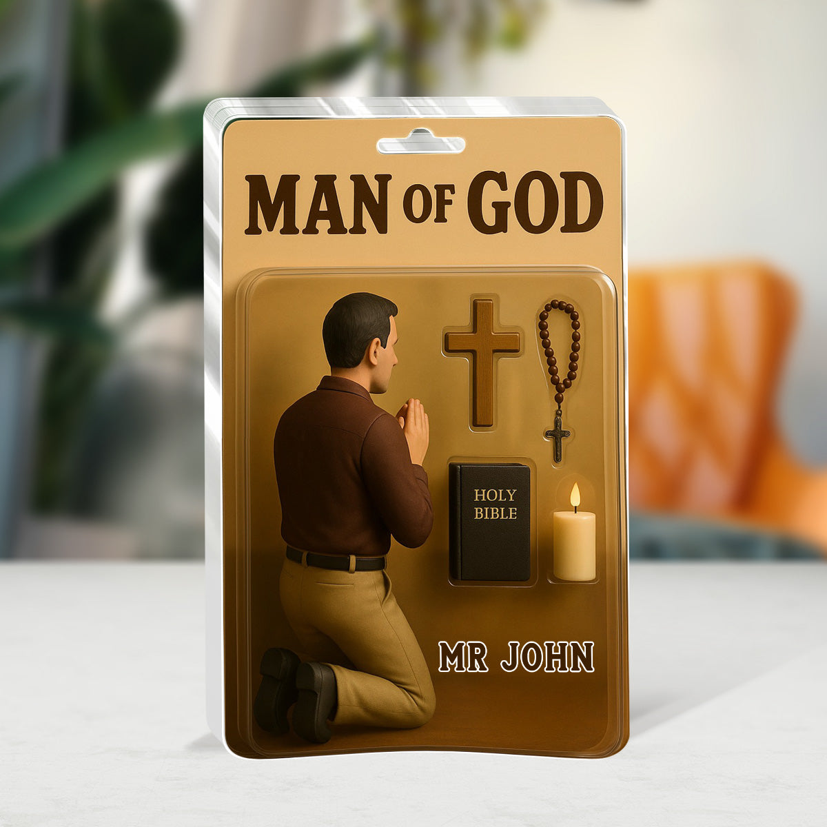 Man Of God - Personalized Acrylic Plaque Christian Decor GAPJS10233