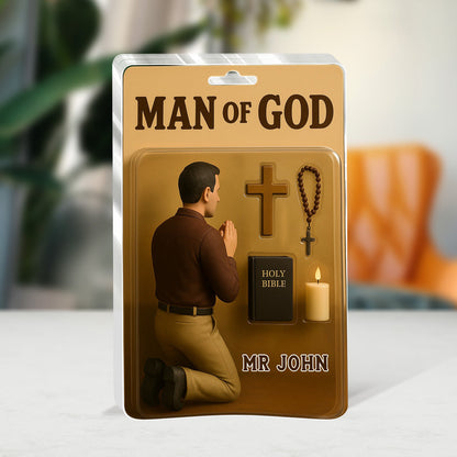 Man Of God - Personalized Acrylic Plaque Christian Decor GAPJS10233