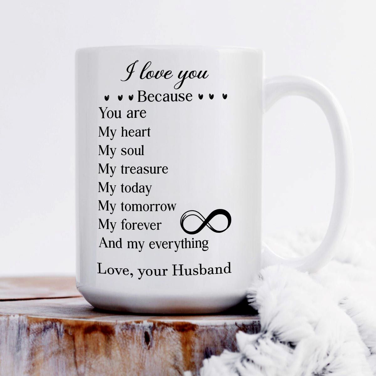 To My Wife I Love You - Personalized Ceramic Coffee Mug