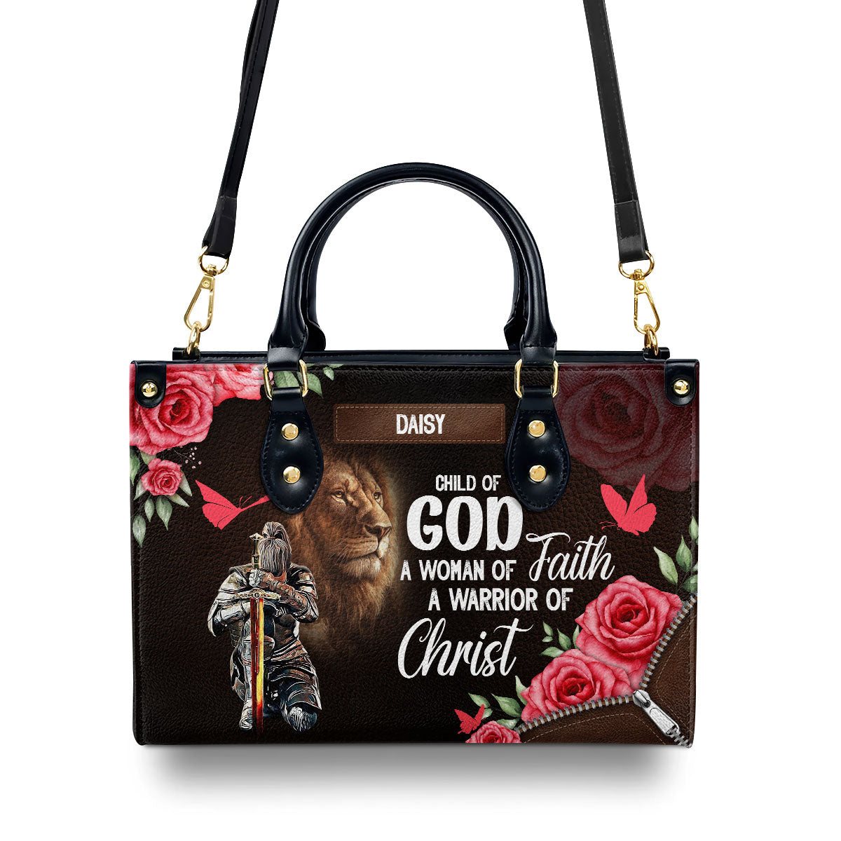 Child Of God - Personalized Leather Handbag - Christian Faith Gift for Women GMJSLB200083