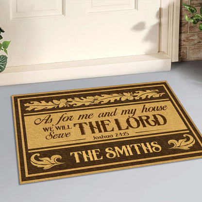 Bible Verse - Personalized Doormat for Christian Home GDMJS10044