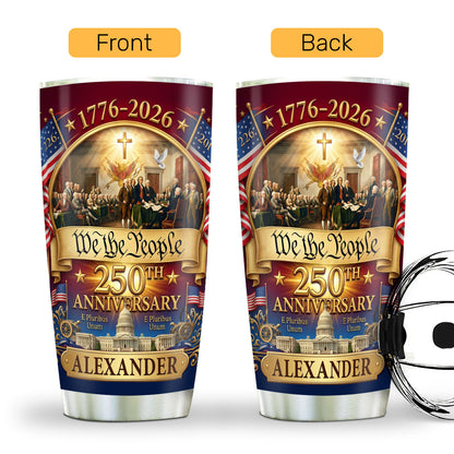 We The People - Personalized Stainless Steel Tumbler