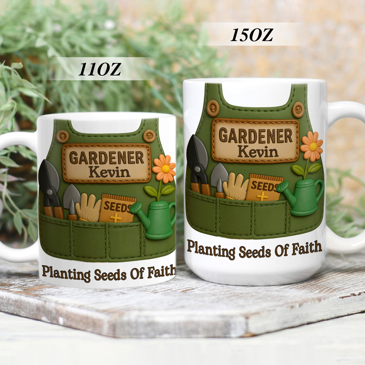 Planting Seeds Of Faith - Personalized Ceramic Coffee Mug