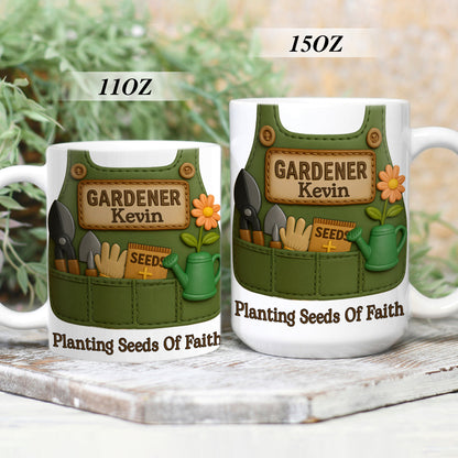 Planting Seeds Of Faith - Personalized Ceramic Coffee Mug